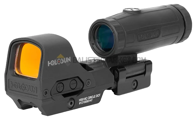 Holosun HS510C Open Reflex Sight & HM3X Magnifier Büyüteç Seti