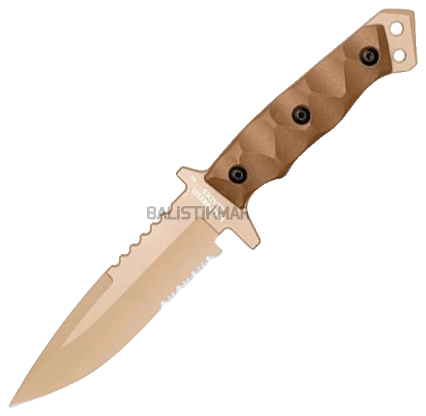 Halfbreed Blades MIK-03 Medium Infantry Serrated Sabit Bıçak (Dark Earth)
