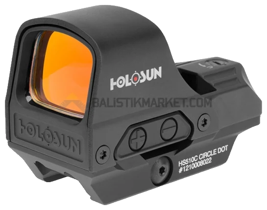 Holosun HS510C Solar Multi-Reticle Open Reflex Sight (2 MOA & 65 MOA Circle)