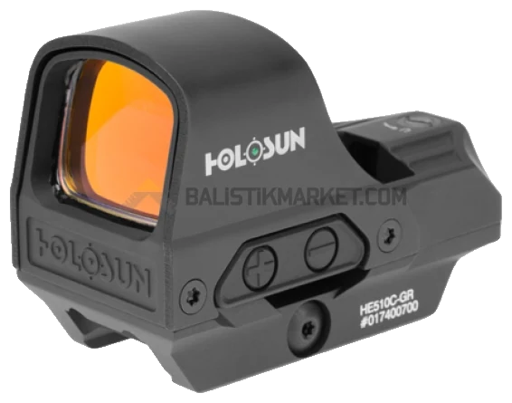 Holosun HE510C-GR Solar Multi-Reticle Open Reflex Sight (2 MOA & 65 MOA Circle)