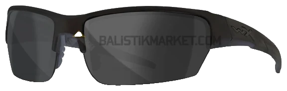 Wiley X WX Valor 2.5 Balistik Gözlük, Şeffaf/Gri Lens (Siyah)