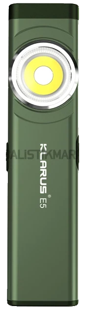 Klarus E5 Plus Ultra Slim Triple-Lights 650 Lümen El Feneri (Yeşil)
