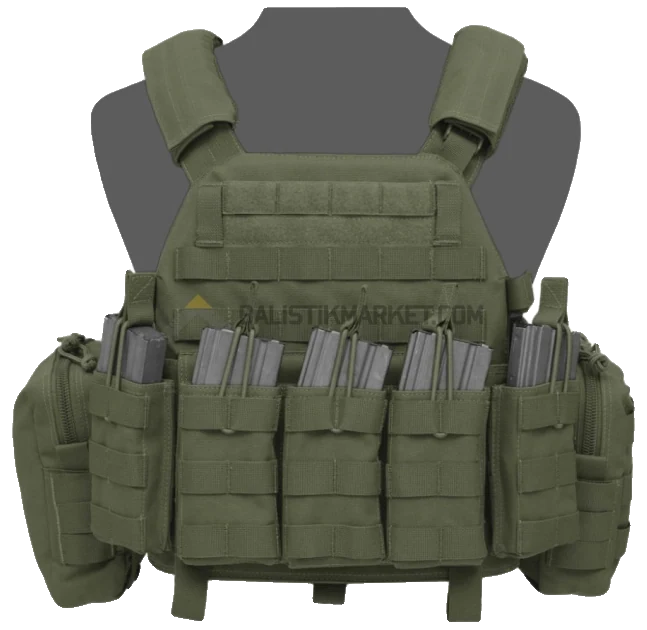 Warrior Assault Systems DCS 7.62mm Base Carrier Plaka Taşıyıcı (Od Green)