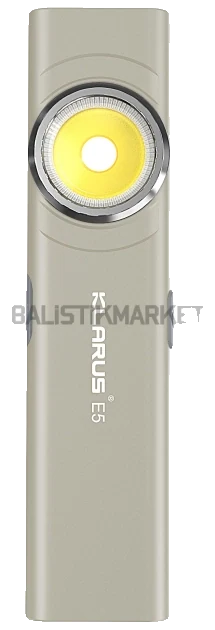 Klarus E5 Plus Ultra Slim Triple-Lights 650 Lümen El Feneri (Gri)