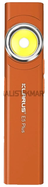Klarus E5 Plus Ultra Slim Triple-Lights 650 Lümen El Feneri (Turuncu)