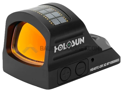 Holosun HE407C-GR X2 Classic Solar Open Refleks Green Dot (2 MOA)