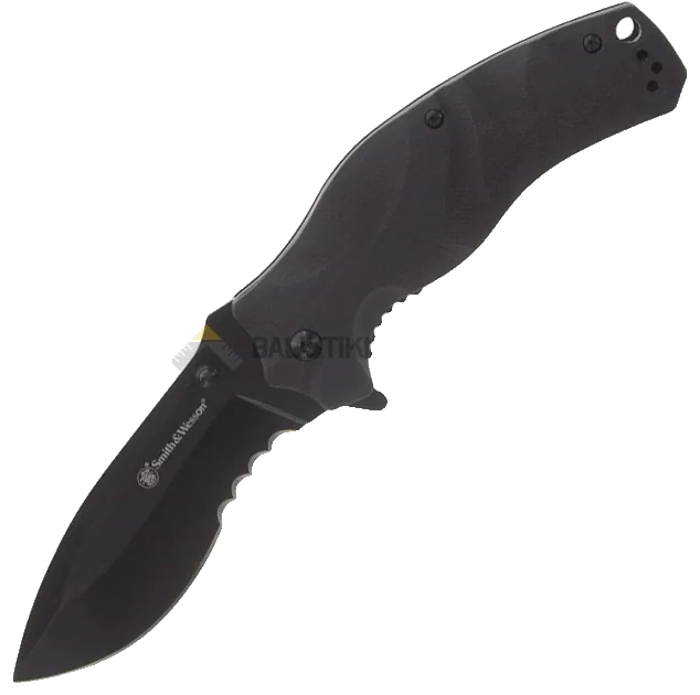 Smith & Wesson Black Ops Recurve Serrated Çakı