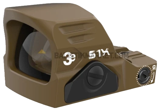 3E S1X Multi-Reticle Refleks Nişangah Red Dot (2 MOA & 32 MOA Circle, A.I Dark Earth H250)