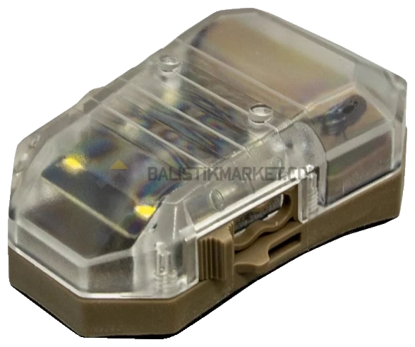 Earmor Opsmen F101 Miğfer Tipi IFF Taktik Sinyal ve Kurtarma Işığı (Tan)