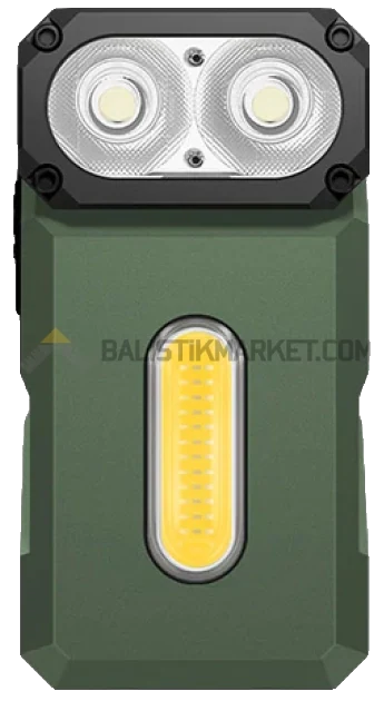 Klarus E8 Triple-Light 1000 Lümen El Feneri (Yeşil)