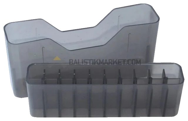 MTM Case-Gard J-20-MLD Kayar Kapaklı, 20 Kapasiteli Fişek Kutusu (Clear Smoke)