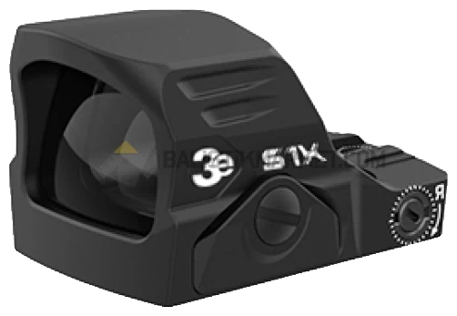 3E S1X Multi-Reticle Refleks Nişangah Red Dot (2 MOA & 32 MOA Circle, Siyah)