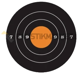 Champion Target 25 Metre Yapışkan Hedef Kağıdı (10 Adet)