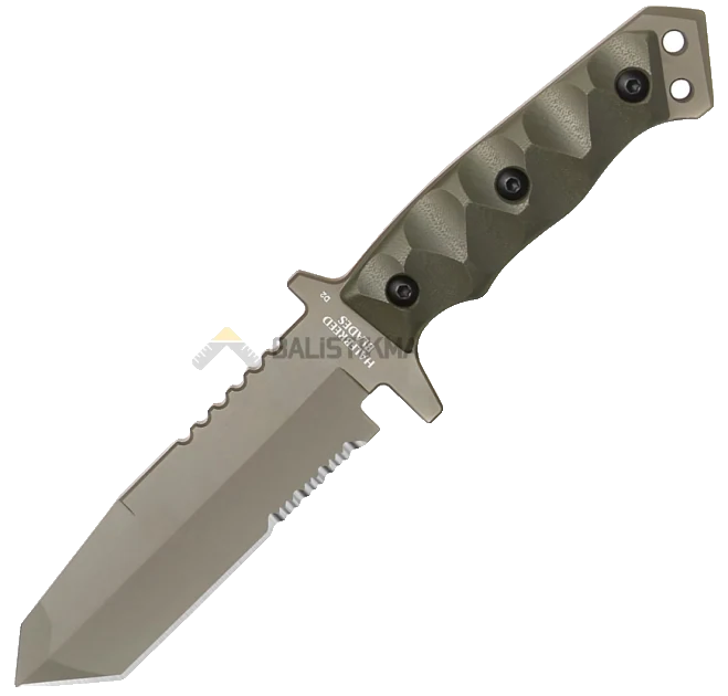 Halfbreed Blades MIK-02 Gen 2 Medium Infantry Serrated Tanto Sabit Bıçak (Ranger Green)