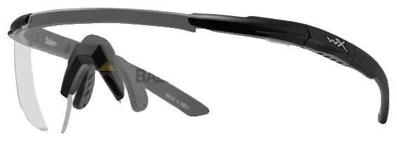 Wiley X Saber Advanced Balistik Gözlük, Şeffaf Lens (Siyah)