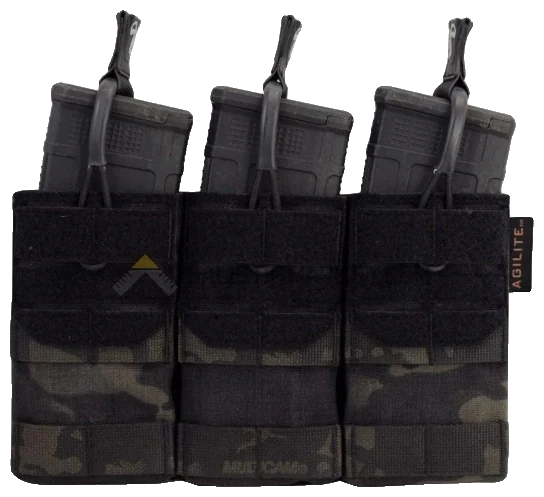 Agilite Gear AG3 5.56 Triple Şarjör Cebi (Multicam Black)