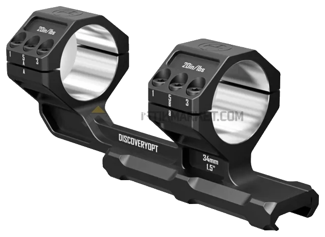 Discoveryopt Heavy Duty Cantilever 34mm 20 MOA Tek Parça Tüfek Dürbün Ayağı