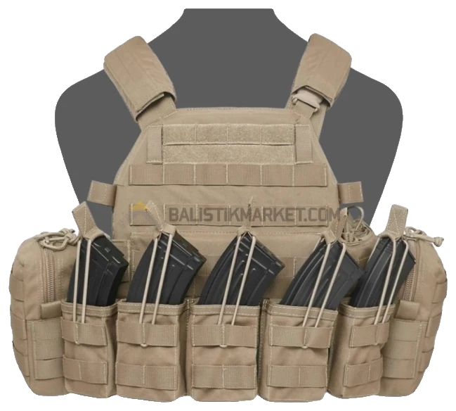 Warrior Assault Systems DCS 7.62mm Base Carrier Plaka Taşıyıcı (Coyote Tan)