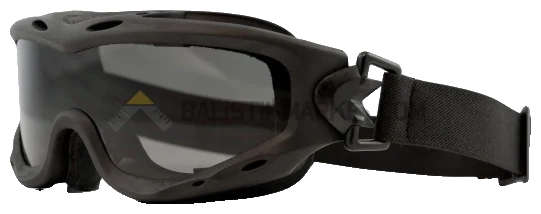 Wiley X Spear Goggle Balistik Gözlük, Şeffaf/Gri Lens (Siyah)